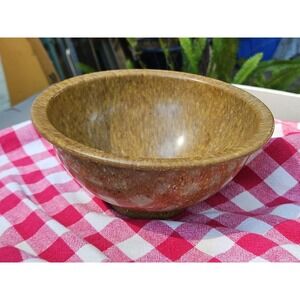 Texas Ware Melamine Confetti Serving Mixing Bowl 8" Speckled Brown #111 Vintage